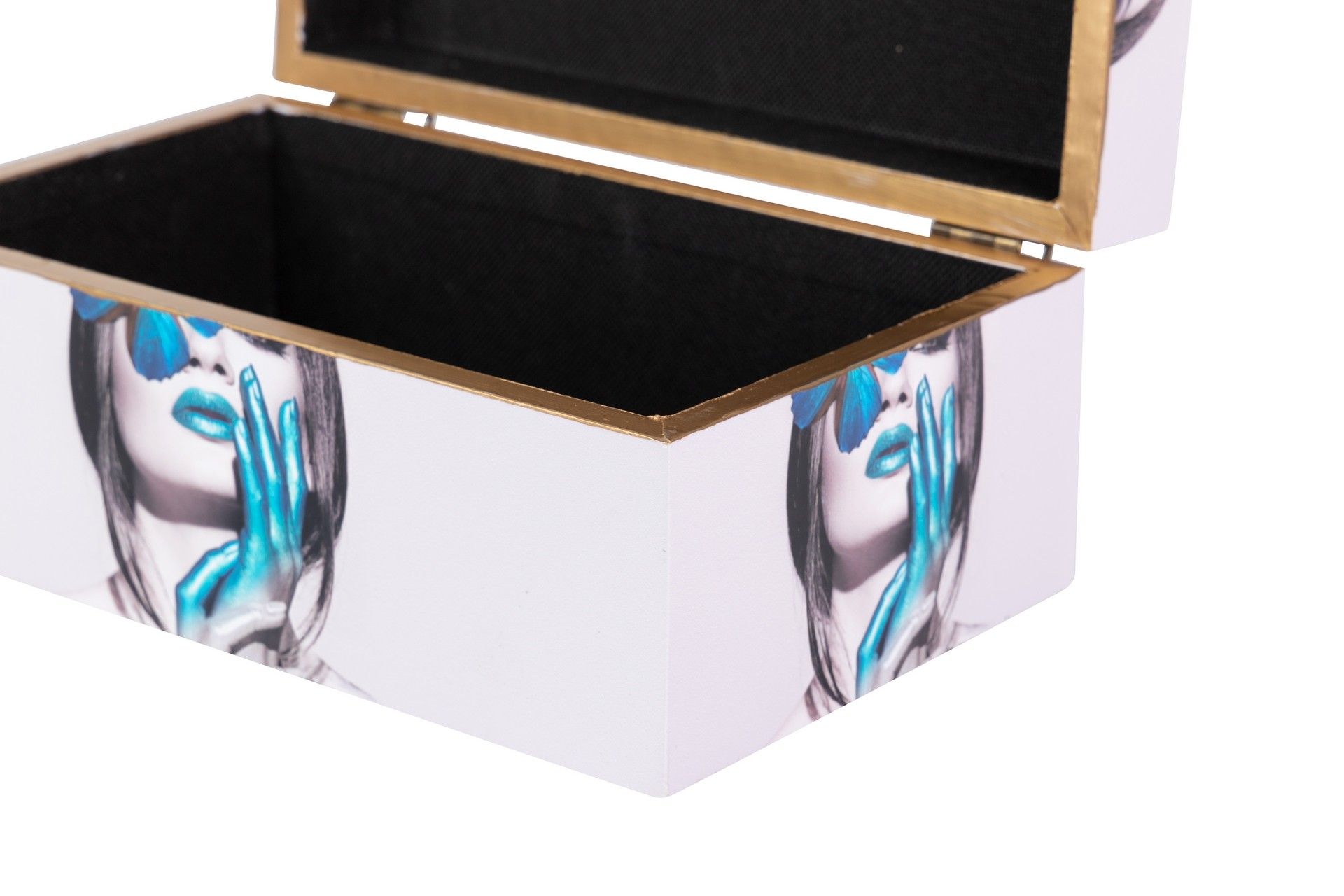 SET OF 2 PORTRAIT BOXES 25x15x11/20x12x8 CM
