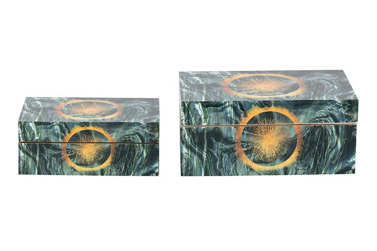 SET 2 SOLAR BOXES 25x15x11/20x12x8 CM