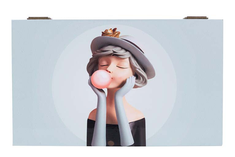 SET OF 2 PORTRAIT BOXES 25x15x11/20x12x8 CM