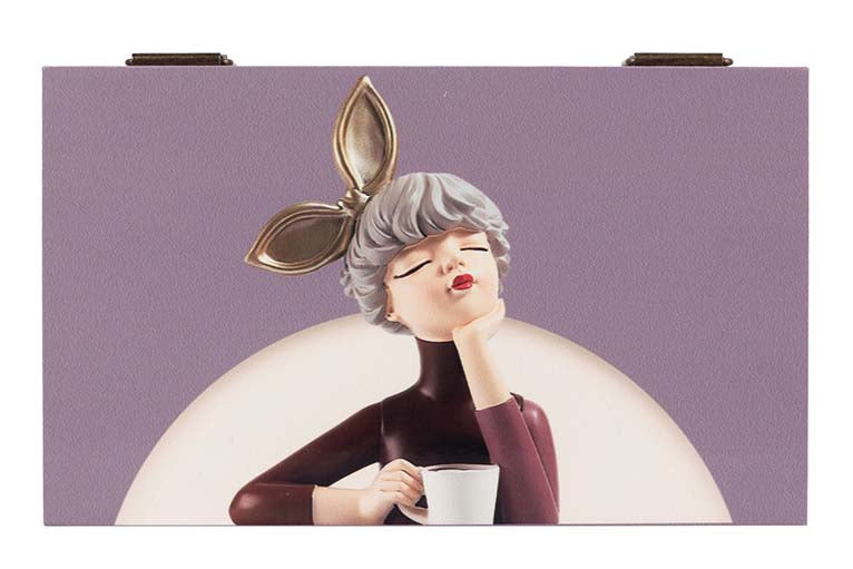 SET OF 2 PORTRAIT BOXES 25x15x11/20x12x8 CM