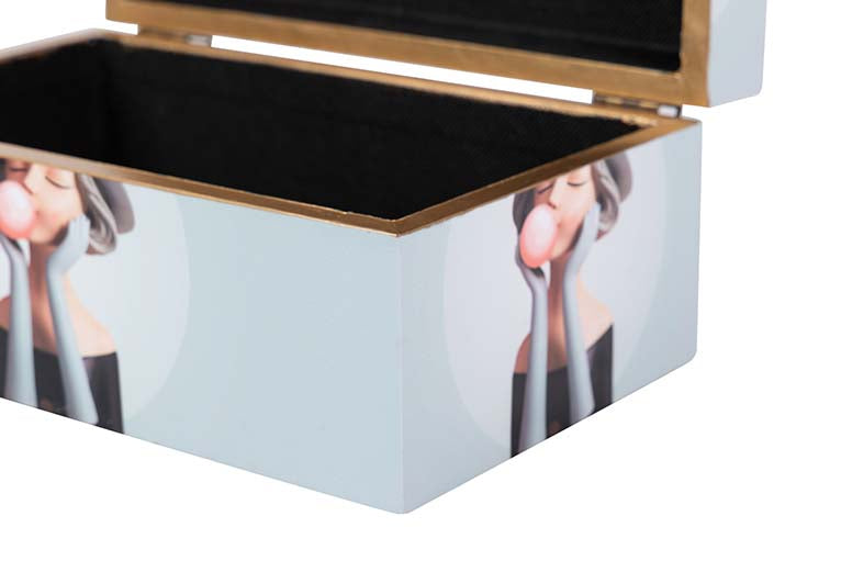 SET OF 2 PORTRAIT BOXES 25x15x11/20x12x8 CM