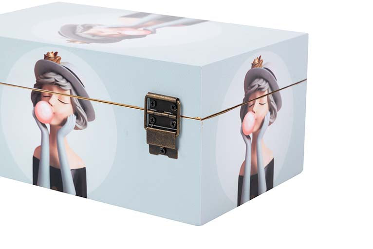 SET OF 2 PORTRAIT BOXES 25x15x11/20x12x8 CM