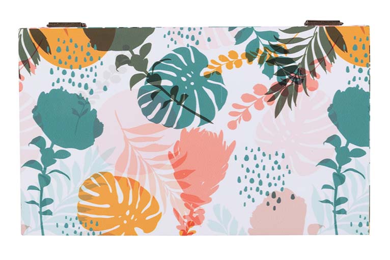 SET 2 FLORAL BOXES 25x15x11/20x12x8 CM