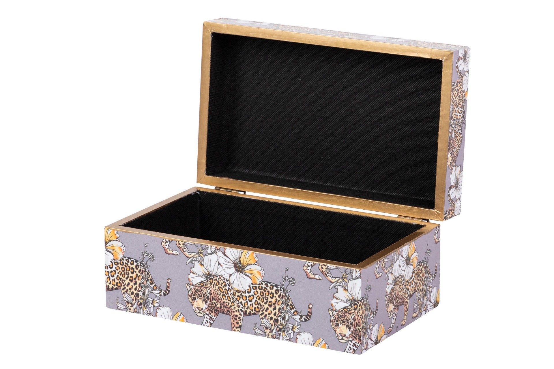 SET 2 LEOPARD BOXES 25x15x11/20x12x8 CM