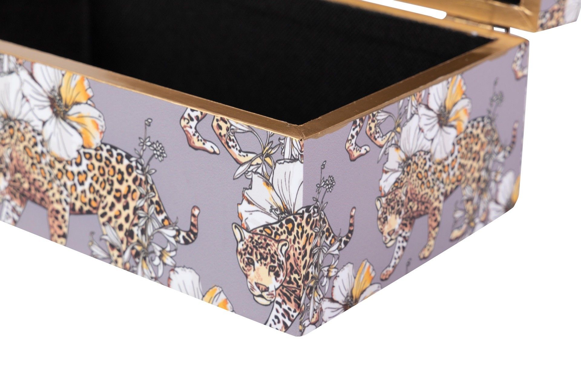 SET 2 LEOPARD BOXES 25x15x11/20x12x8 CM