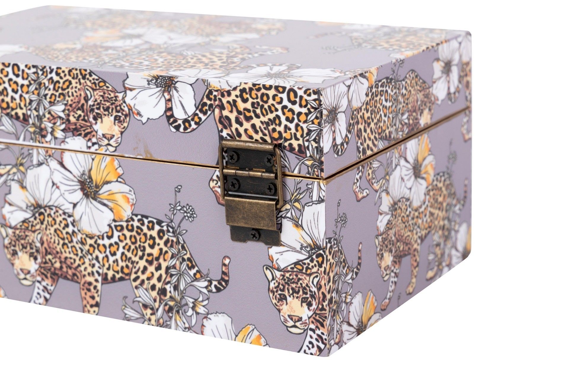 SET 2 LEOPARD BOXES 25x15x11/20x12x8 CM