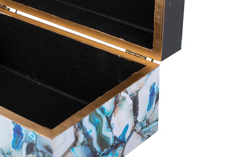 SET 2 MINERAL BOXES 25x15x11/20x12x8 CM