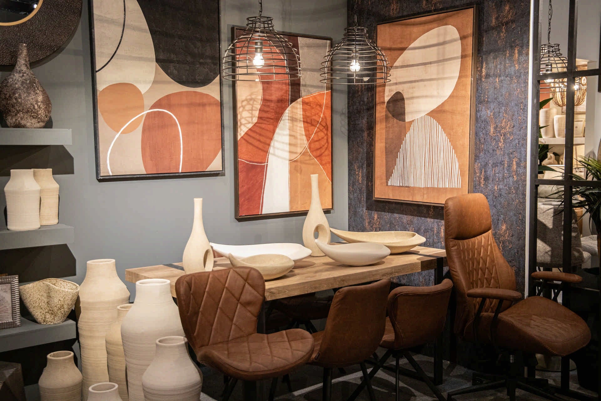 LAMPARA TECHO METAL NEGRO 43x43x32 CM