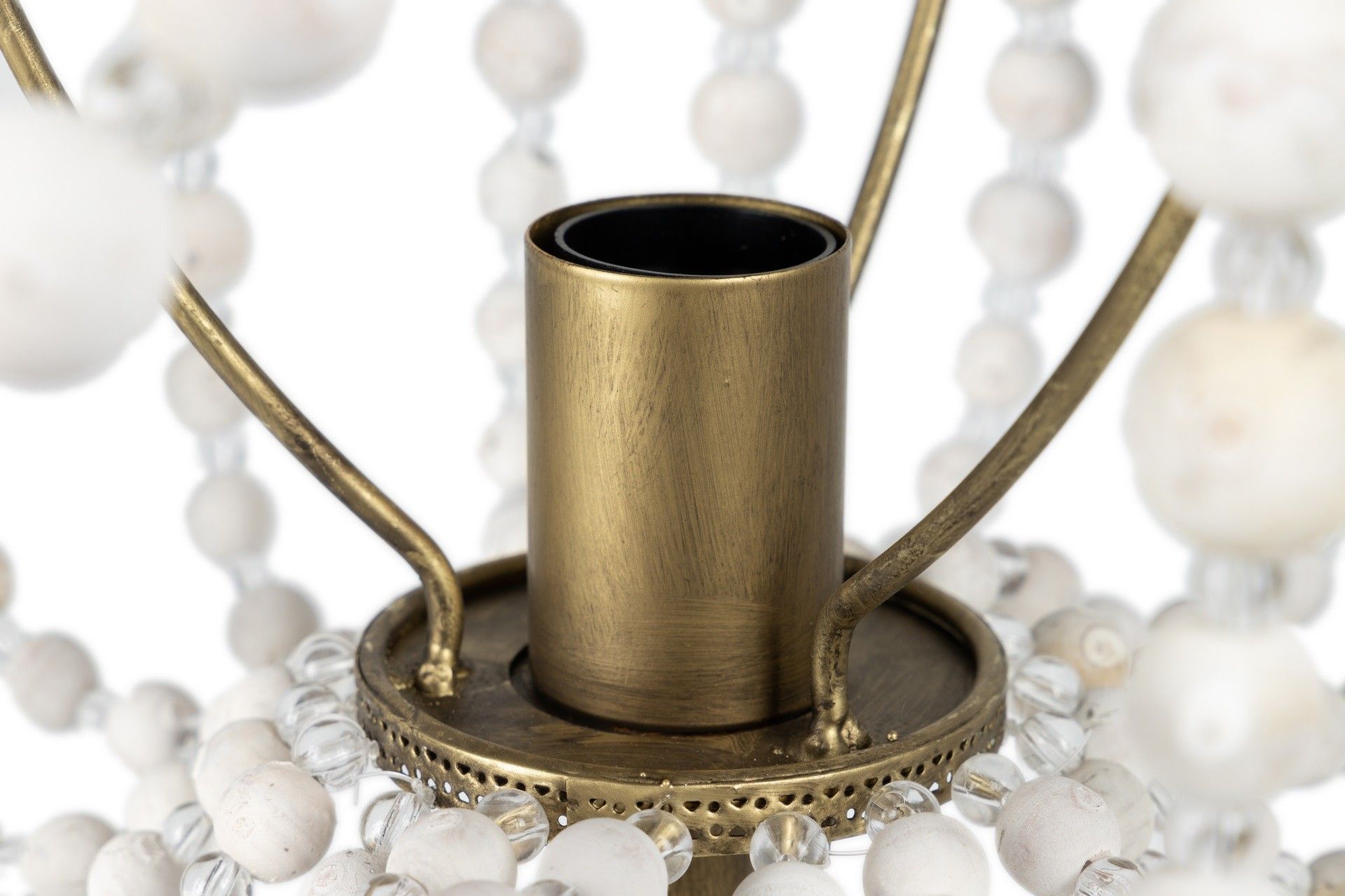 METAL AND WOODEN BALL TABLE LAMP 32x32x70 CM