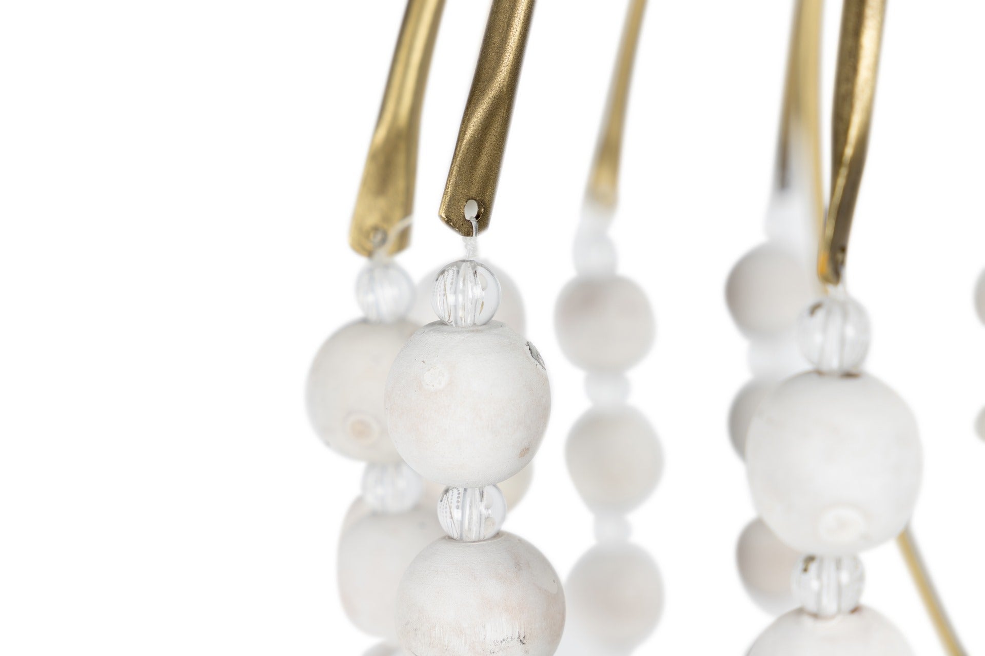 LAMPARA DE PIE BOLAS METAL MADERA 34x35x170 CM