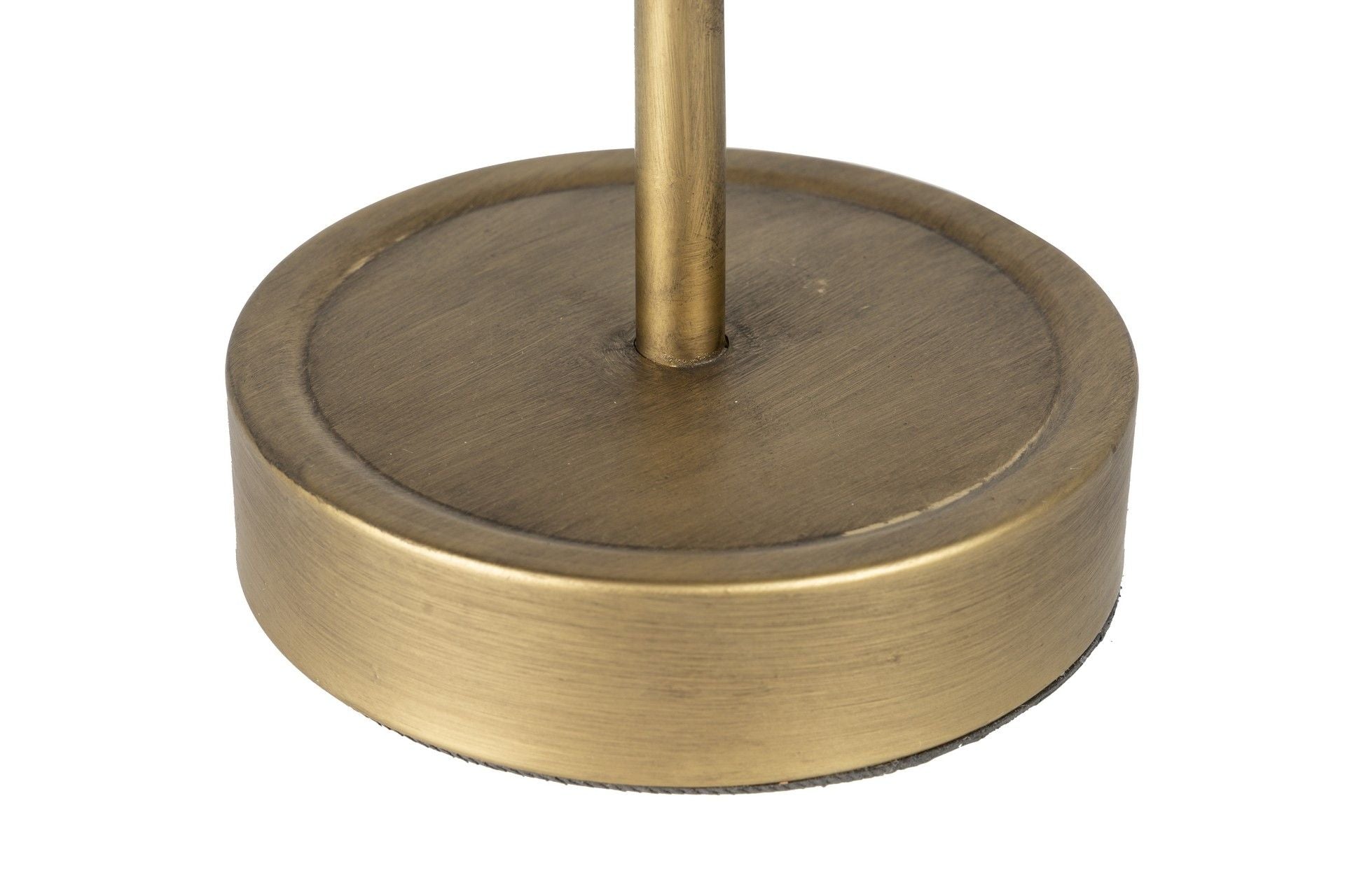 LAMPARA SOBREMESA BOLAS METAL MADERA 45x26x76 CM
