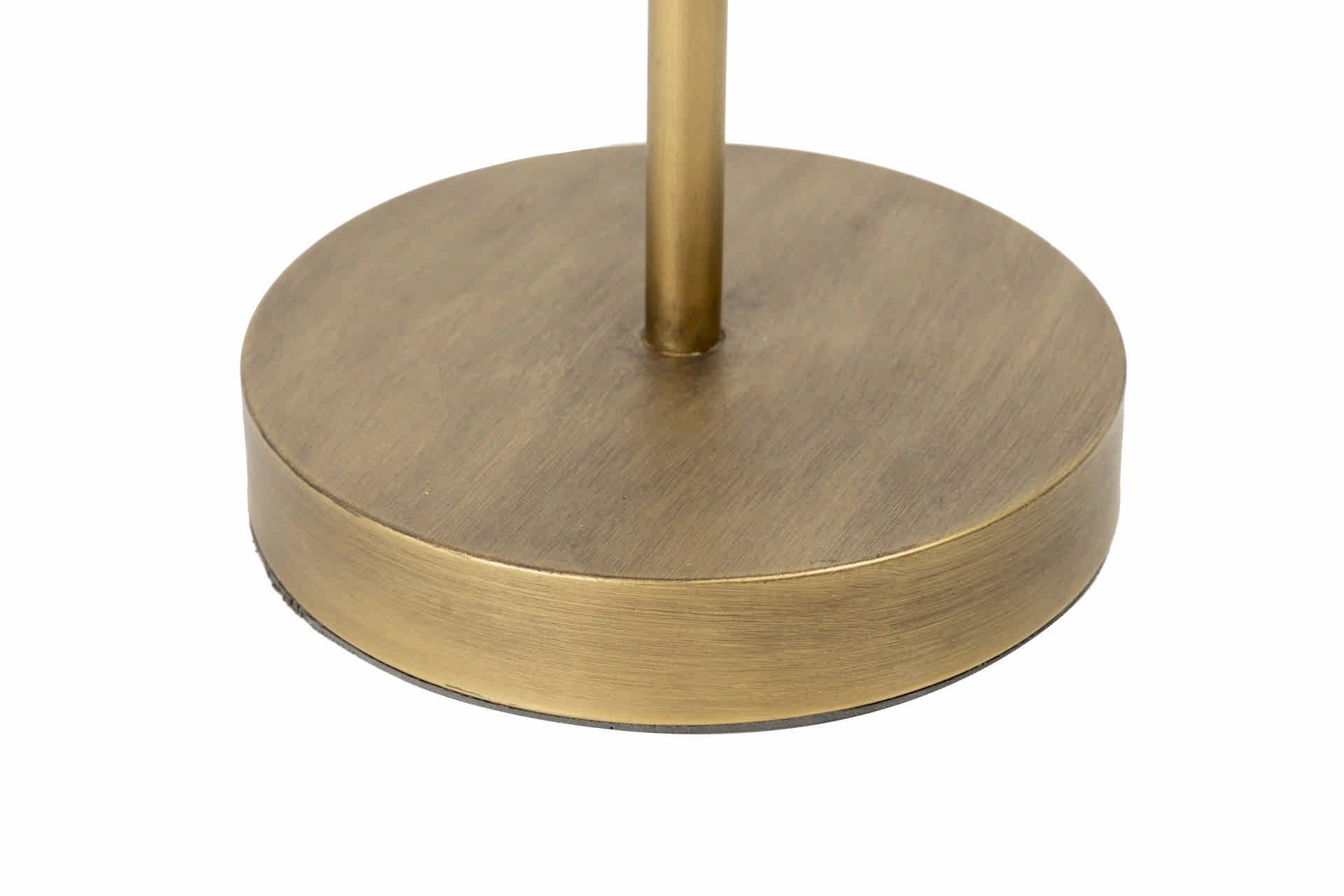 LUMINÁRIA DE PISO METAL MADEIRA BOLAS 50x30x165 CM