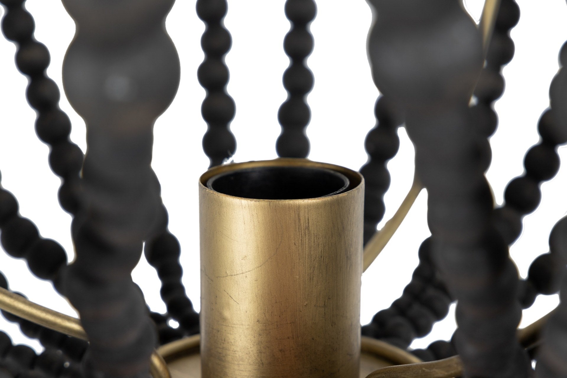 LAMPARA DE PIE BOLAS METAL MADERA 36x36x160 CM