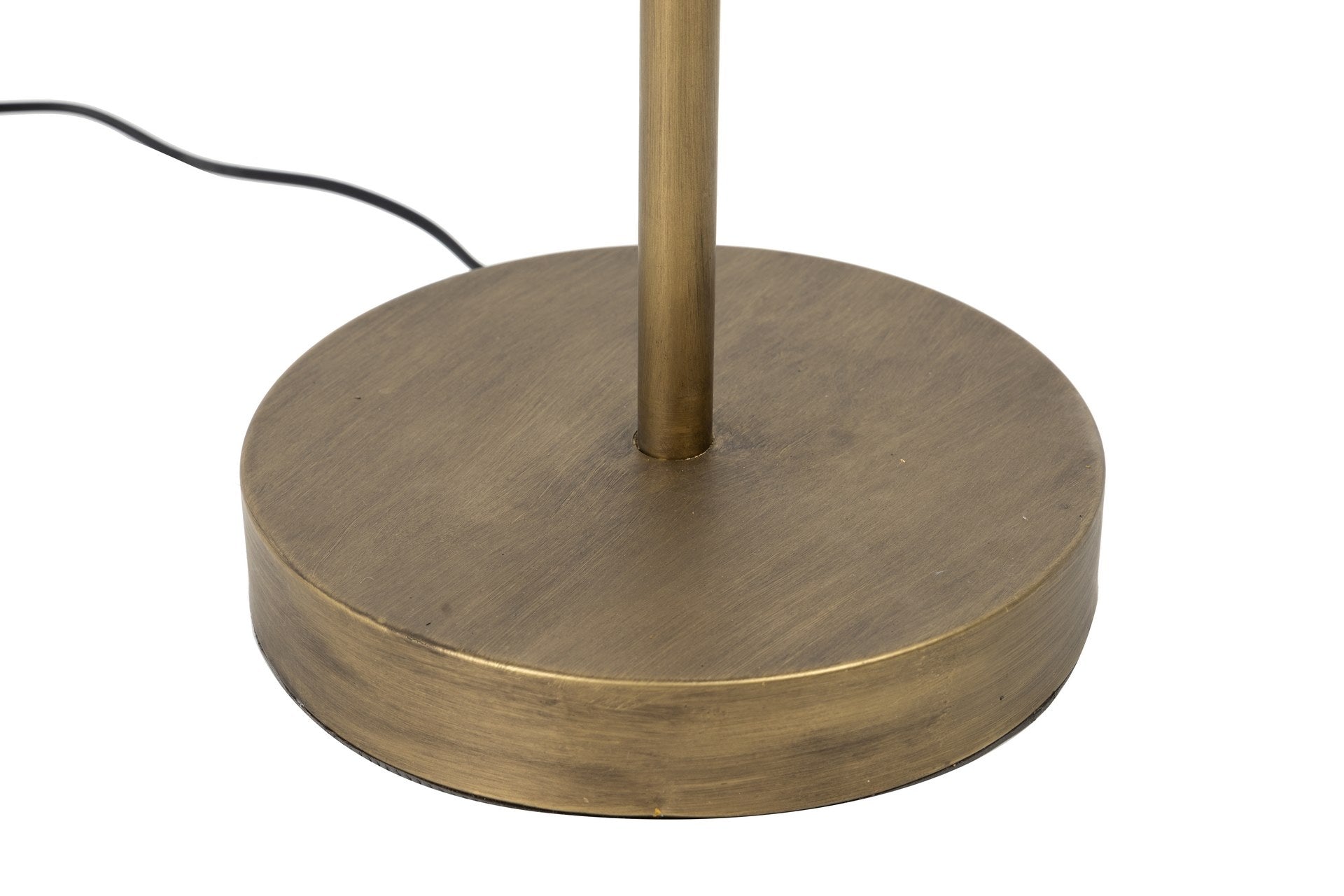 LUMINÁRIA DE PISO METAL MADEIRA BOLAS 36x36x160 CM