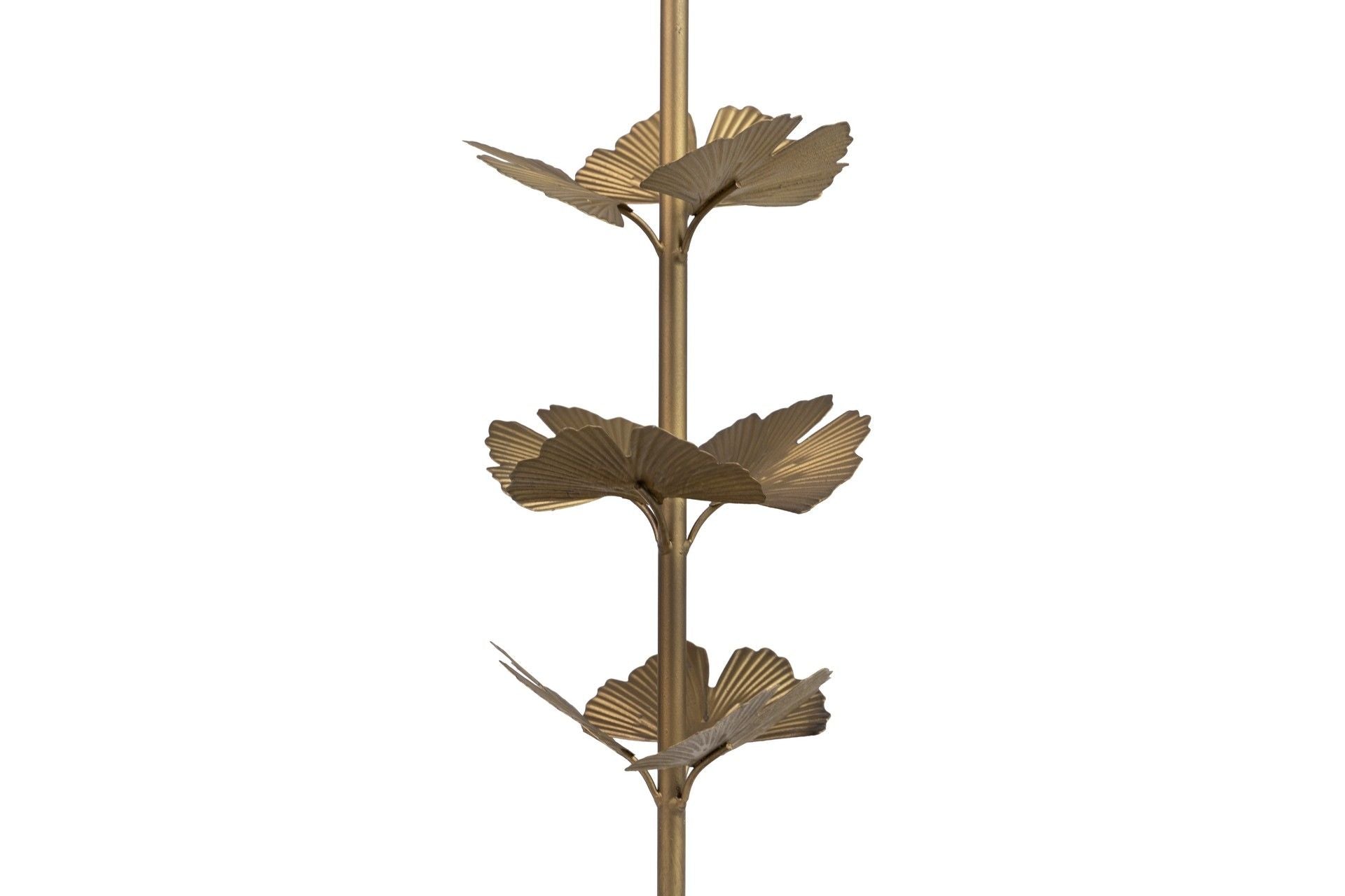 WOOD AND METAL CANDLE HOLDER 14x14x45 CM
