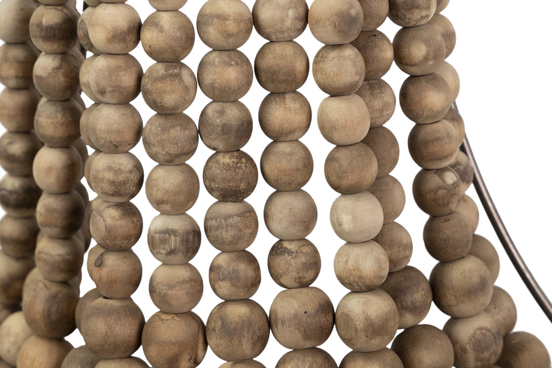 Luminária de parede corrente de bolas de juta 30x17x48cm