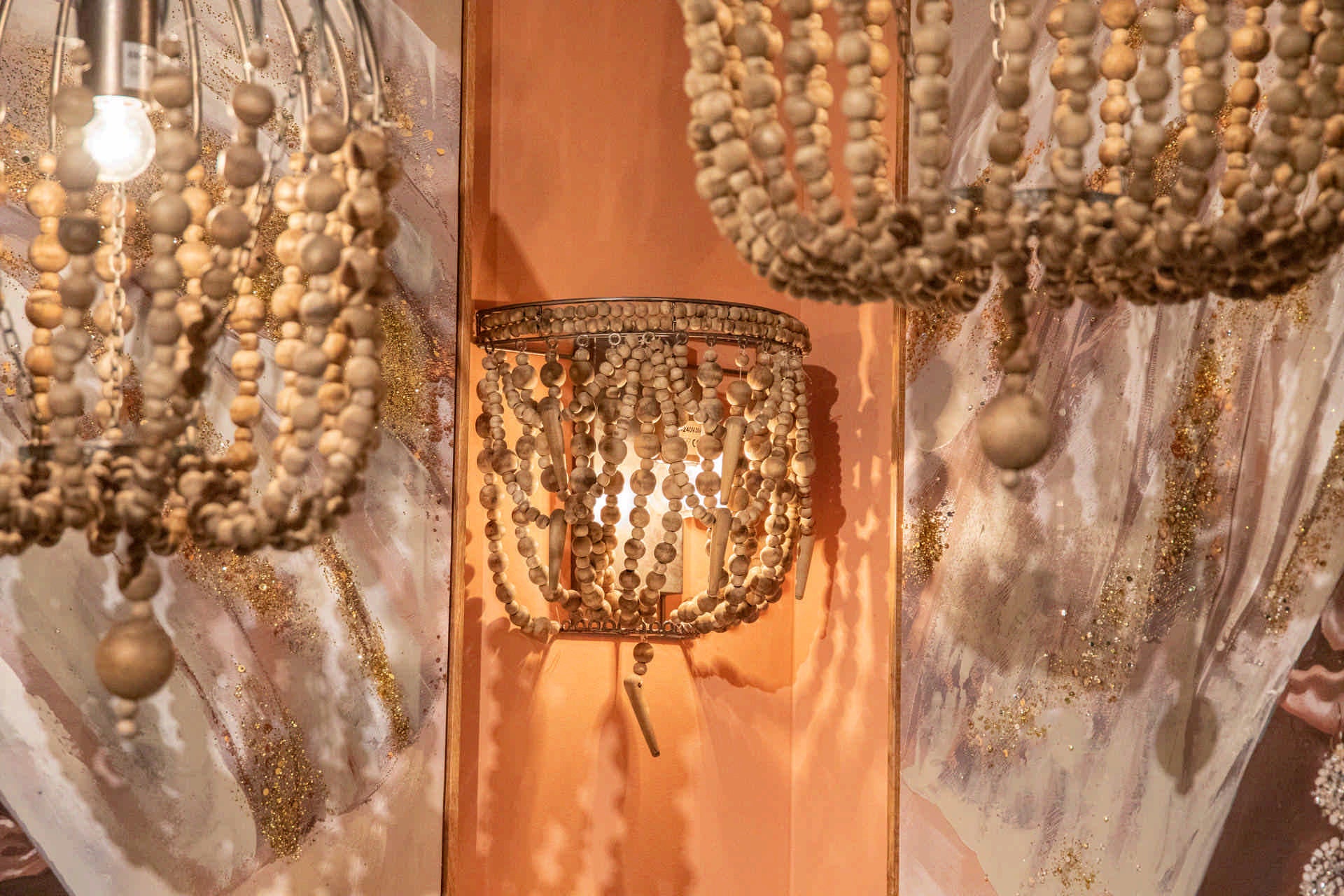 NATURAL BALL CHAIN ​​WALL APPLIANCE 27x1x27CM