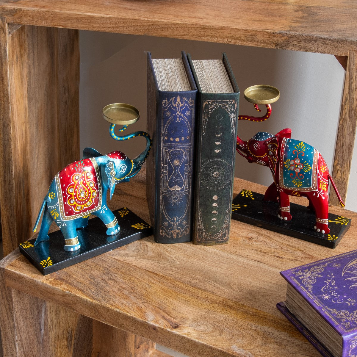 Elephant Candle Holder 3 Diff.