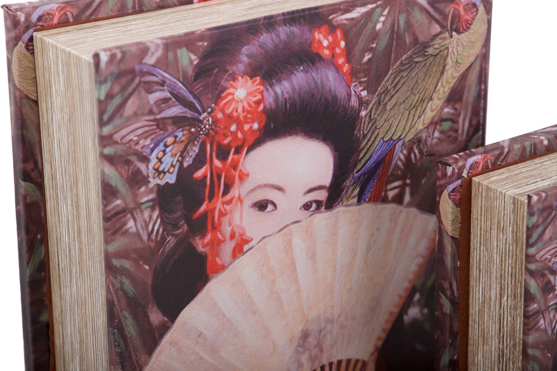 SET OF 2 MIRROR BOOK BOXES 21x7x30 / 16x5x24 CM