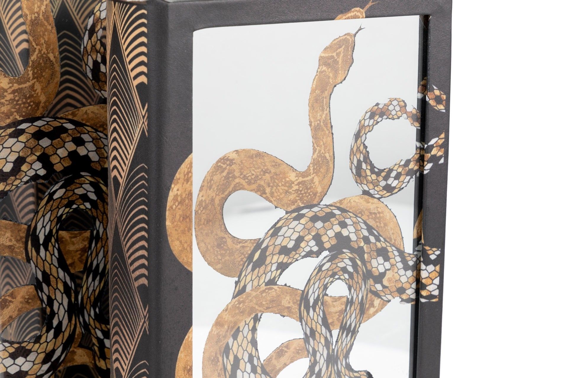 SET OF 2 MIRROR BOOK BOXES 21x7x30 / 16x5x24 CM