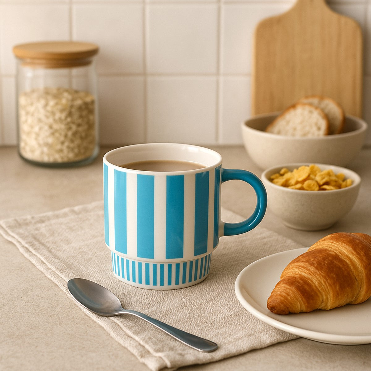 Striped Mug 4 Diff.