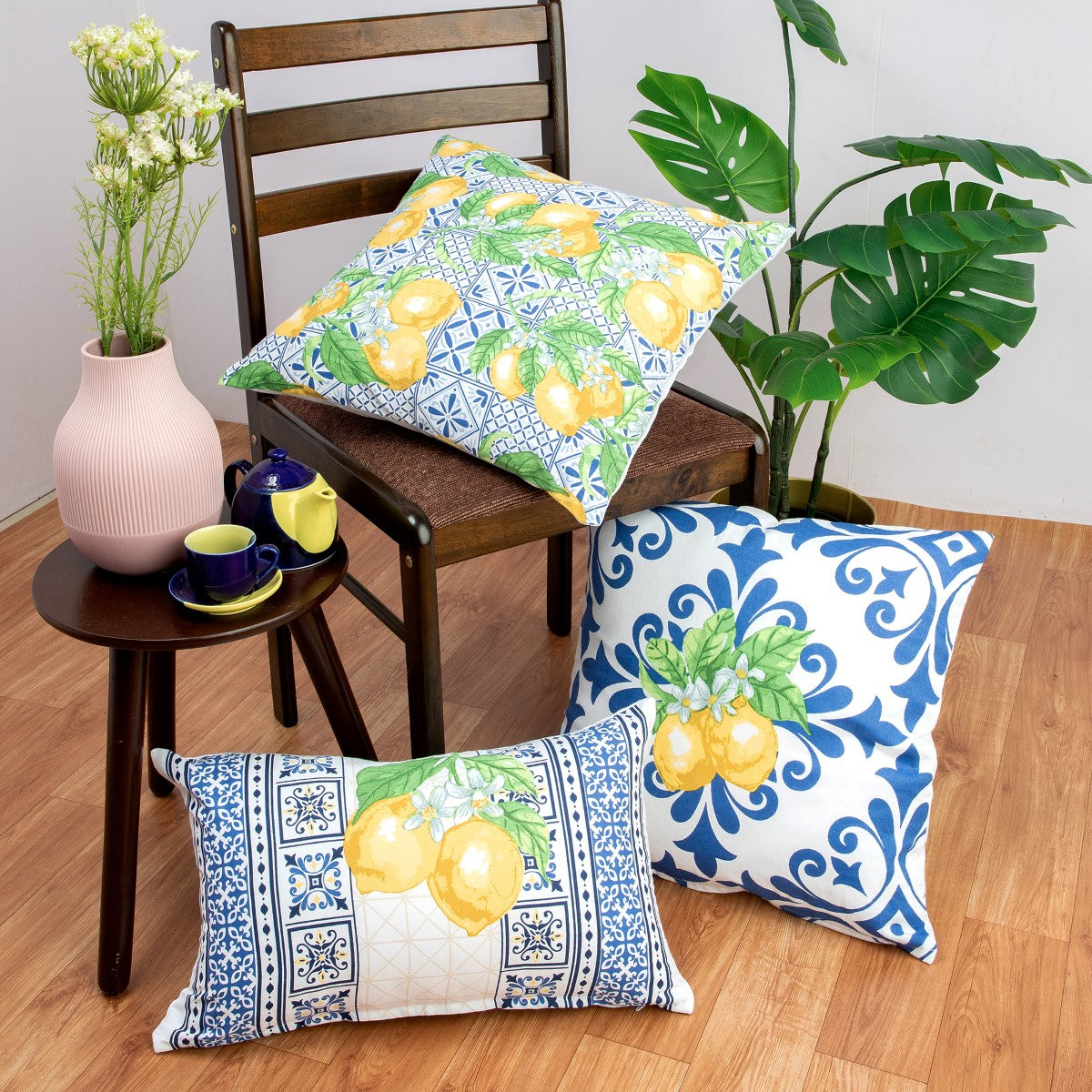 Lemon Cushion With Filling 45X45Cm