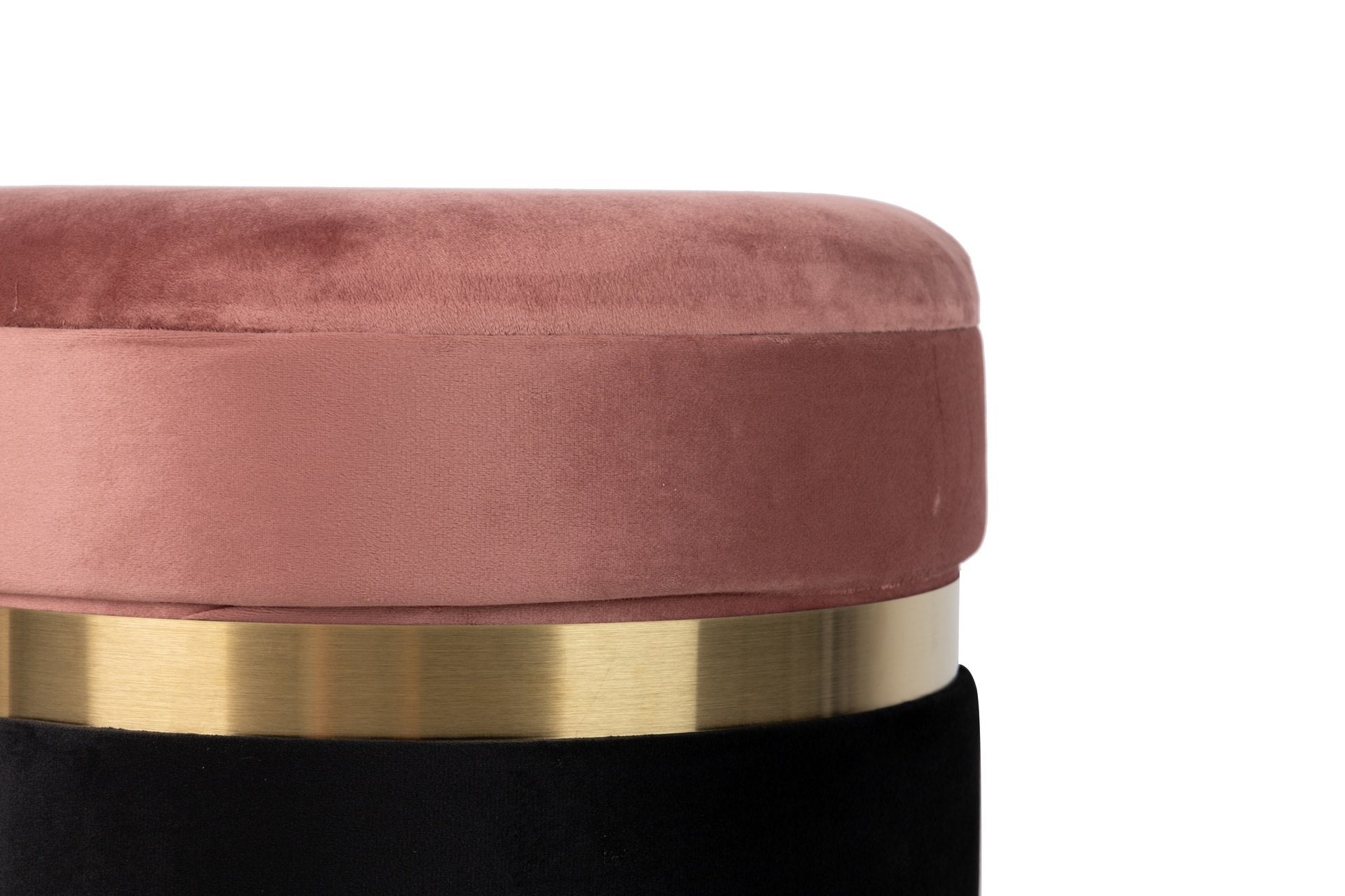 SET 2 PUFFS VELVET 36x36x44 31x31x38 CM