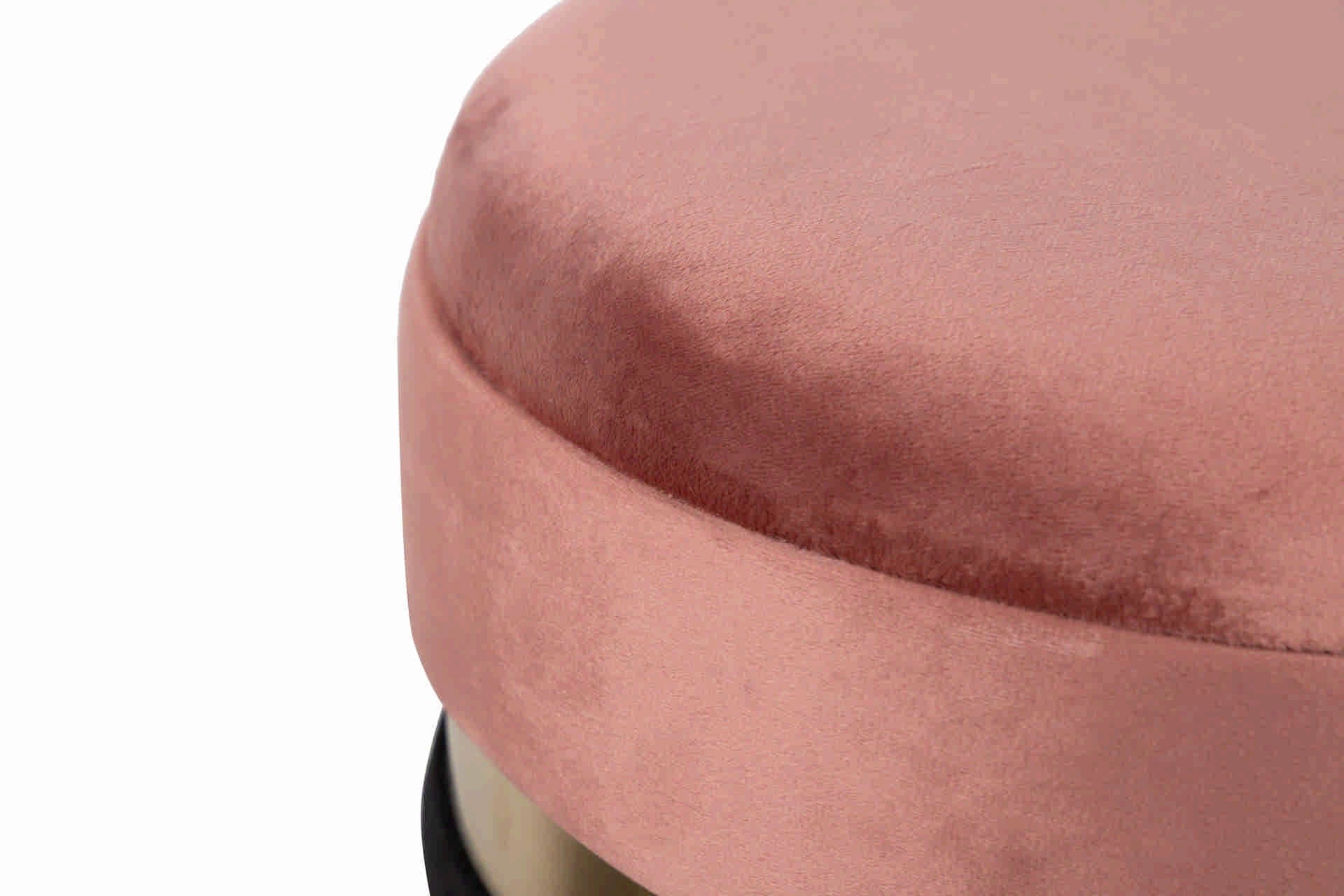 SET 2 PUFFS VELVET 36x36x44 31x31x38 CM