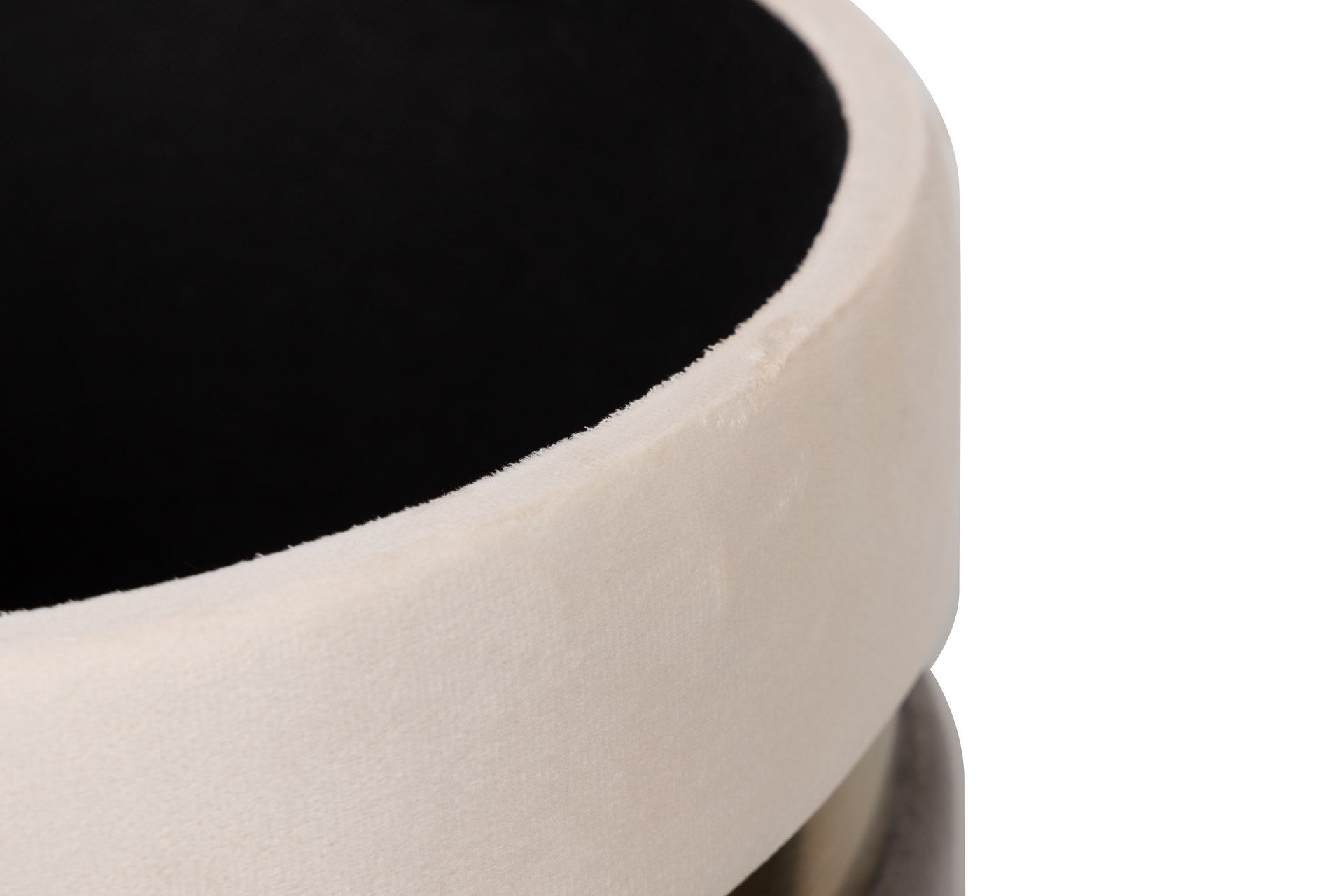 SET 2 PUFFS VELVET 36x36x44 31x31x38 CM