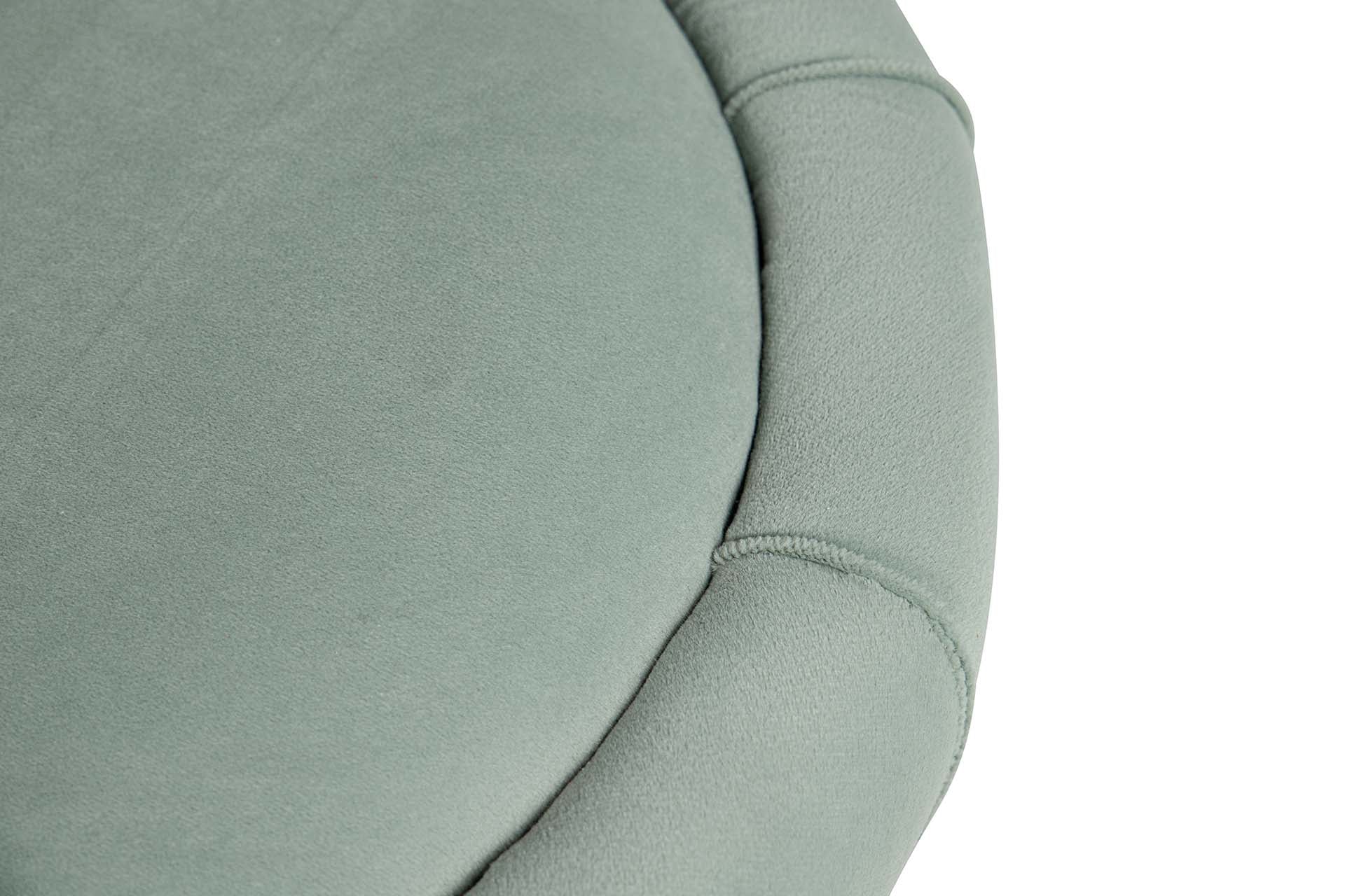 BLUE PINK VELVET PUFF 40x40x44 CM