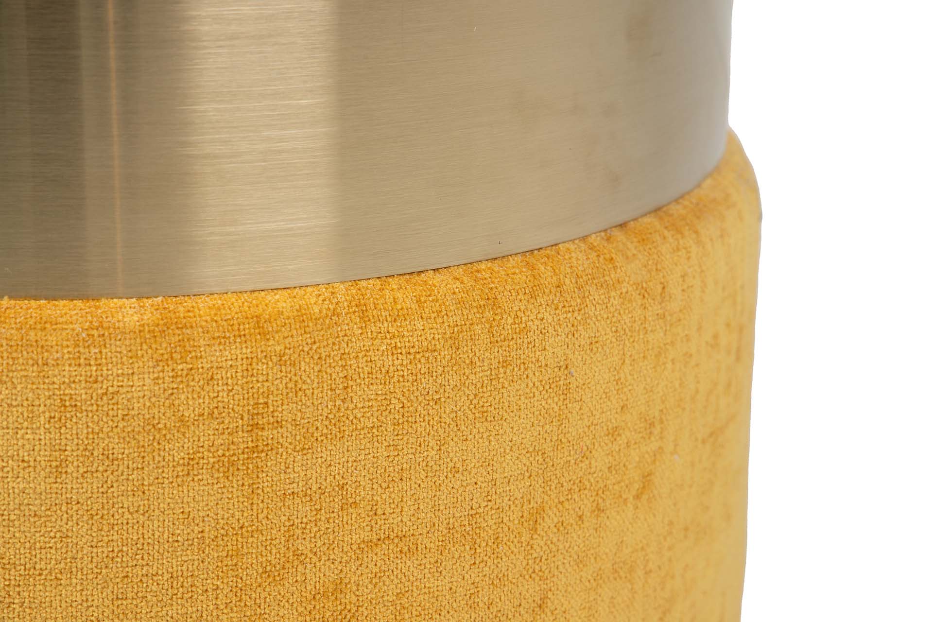 BLUE YELLOW POLYESTER PUFF 40x40x43 CM