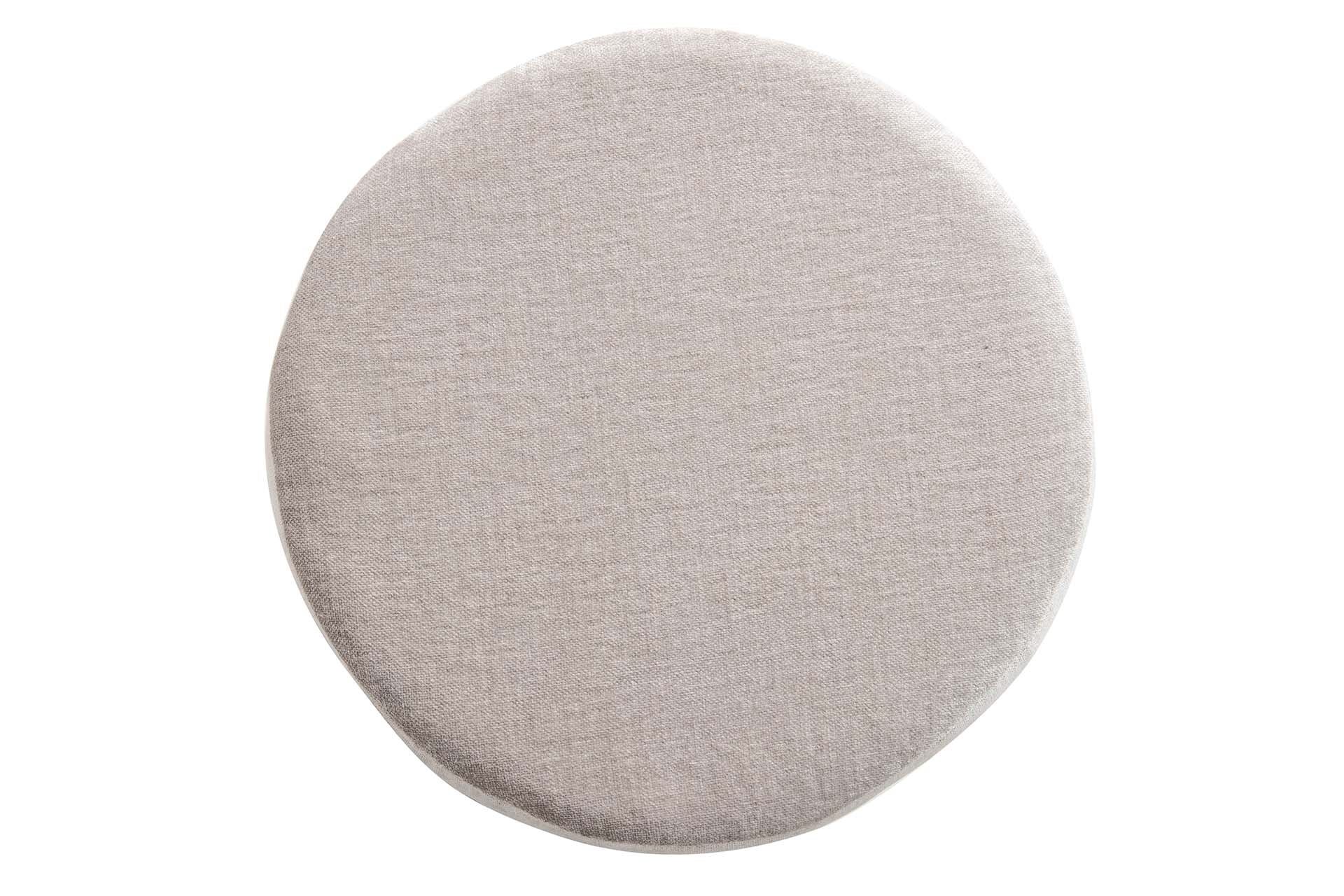 BLUE GRAY VELVET PUFF 40x40x43 CM