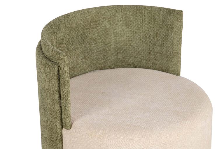 SET BUTACA Y PUFF CHENILLA 61x61x70 40x40x40 CM