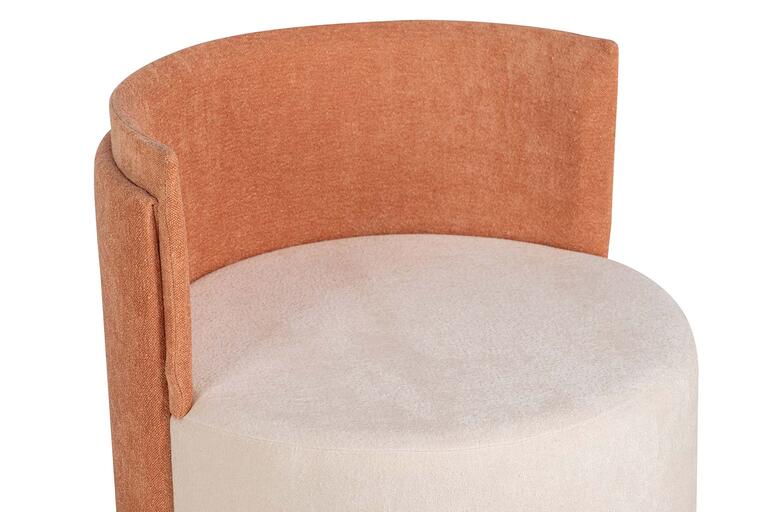 SET BUTACA Y PUFF LINO 61x61x70 40x40x40 CM