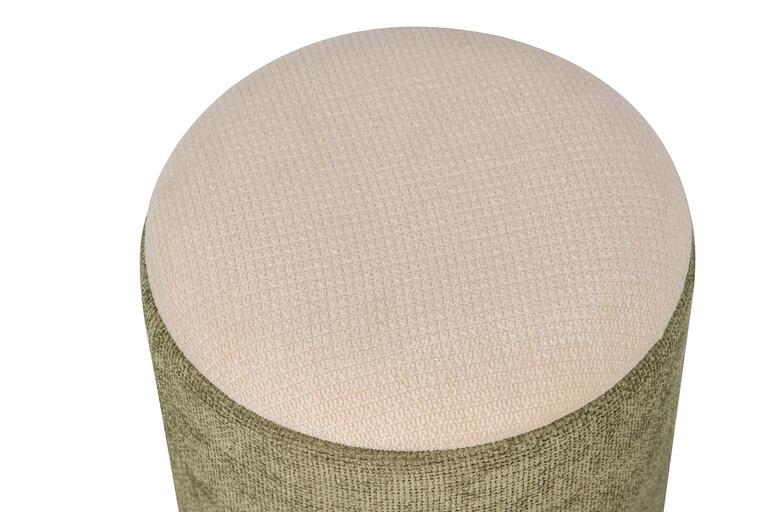SET 2 PUFFS VELVET CHENILLA 36x36x44 31x31x38 CM