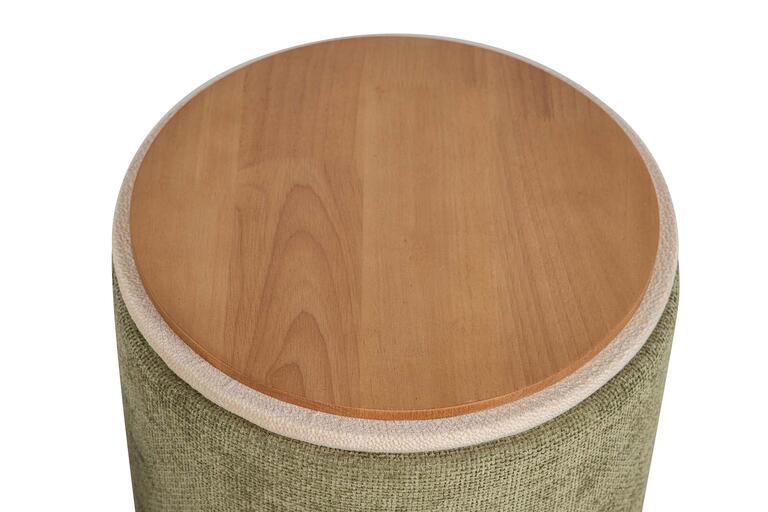 SET 2 PUFFS CHENILLA 36x36x44 31x31x38 CM