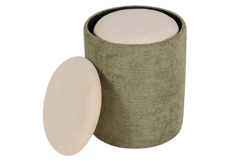 SET 2 PUFFS CHENILLA 36x36x44 31x31x38 CM