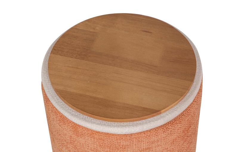 SET 2 PUFFS CHENILLA 36x36x44 31x31x38 CM