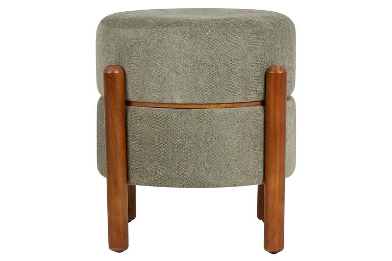 PUFF MADERA LINO VERDE 40x40x45 CM