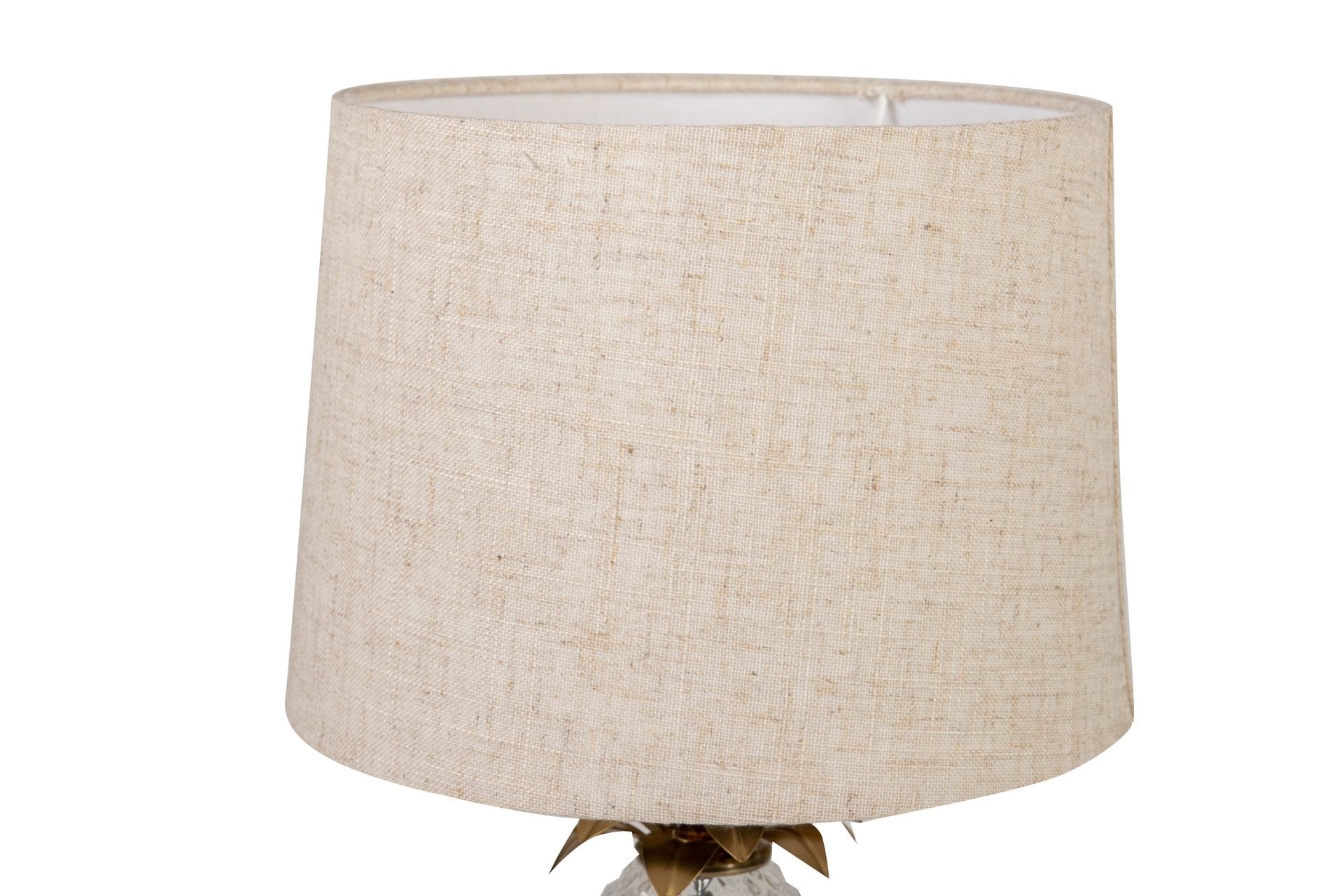 CANDEEIRO DE MESA DE VIDRO METALIZADO 33x33x48 CM