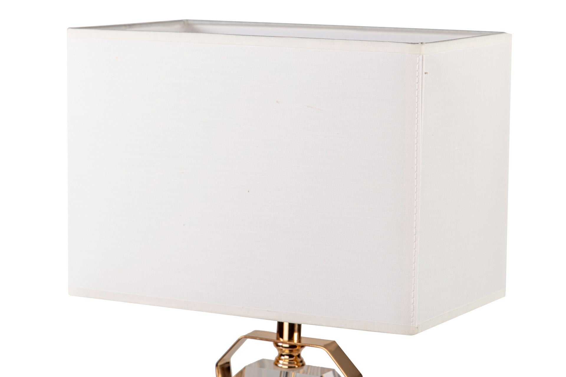 CANDEEIRO DE MESA DE VIDRO METALIZADO 40x40x50 CM