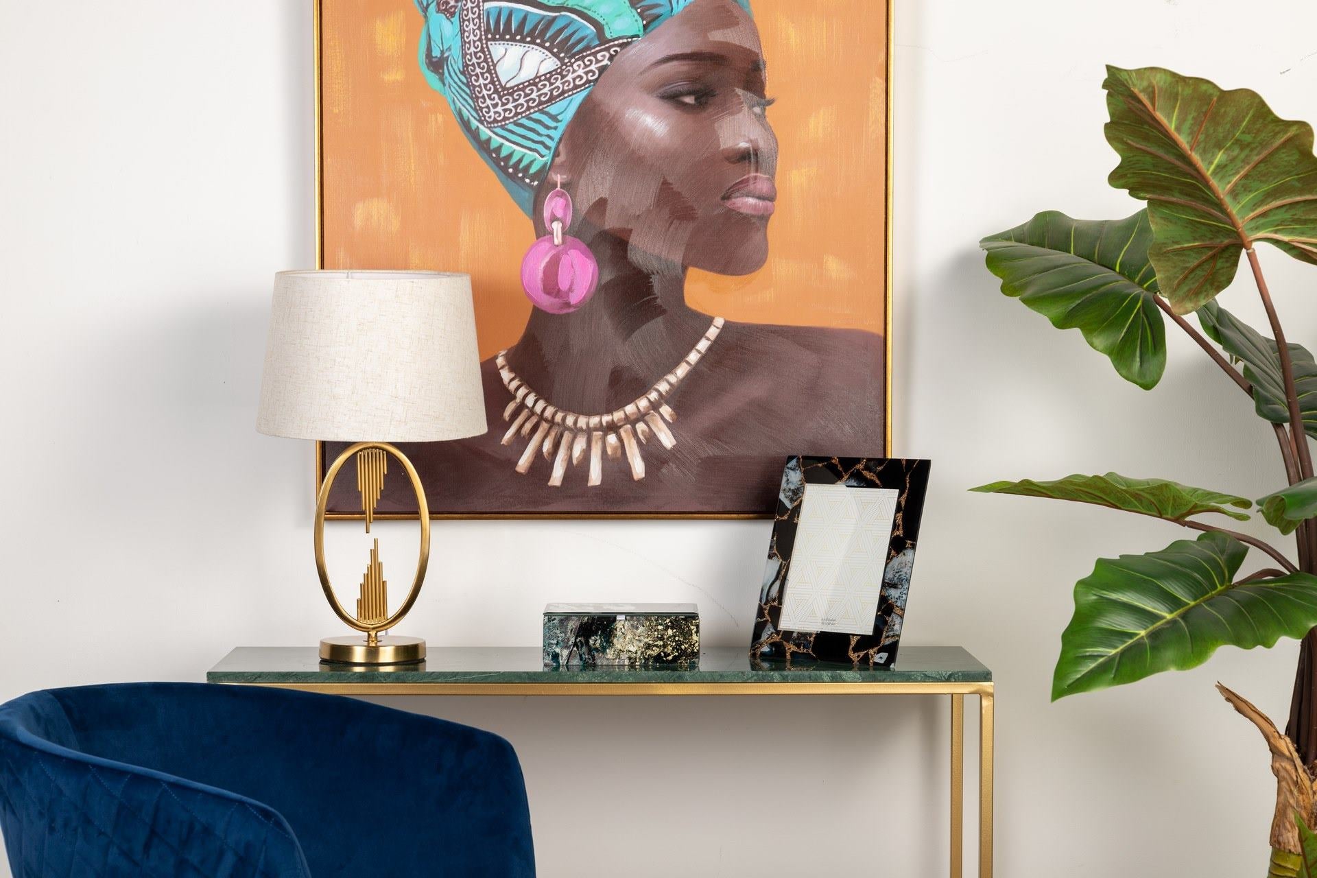 CANDEEIRO DE MESA DE METAL 30x36x50 CM