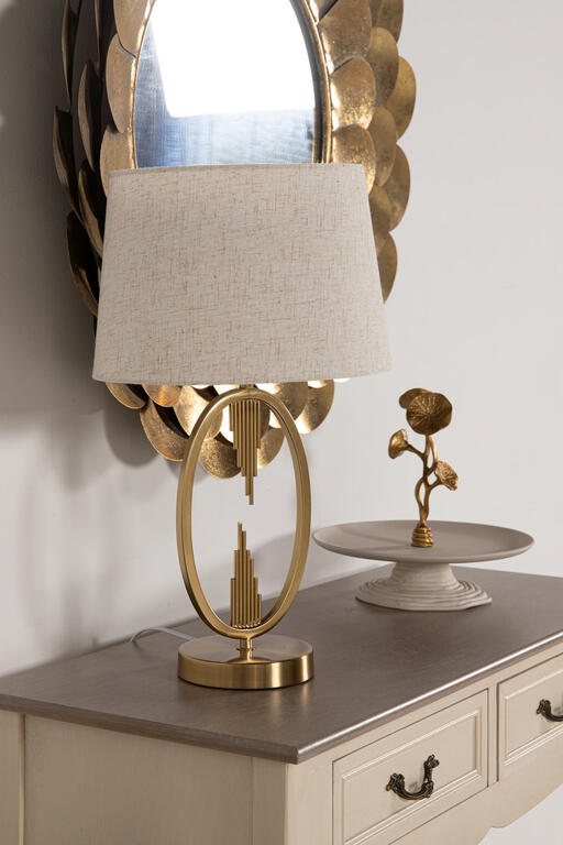 CANDEEIRO DE MESA DE METAL 30x36x50 CM