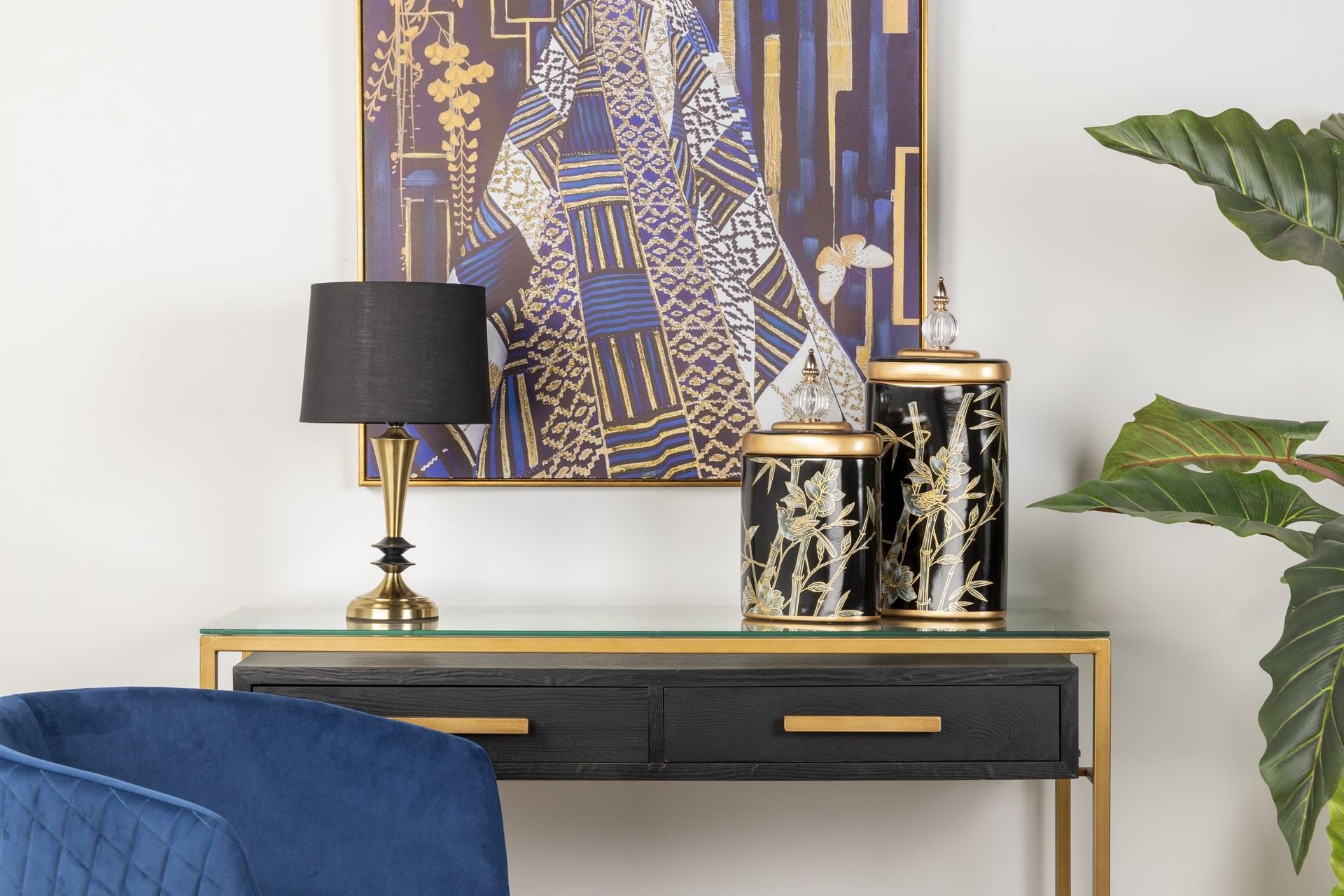 CANDEEIRO DE MESA DE METAL 25x25x45 CM