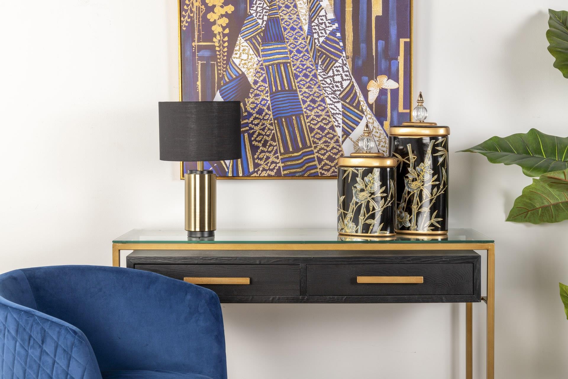 CANDEEIRO DE MESA DE METAL 25x25x42 CM