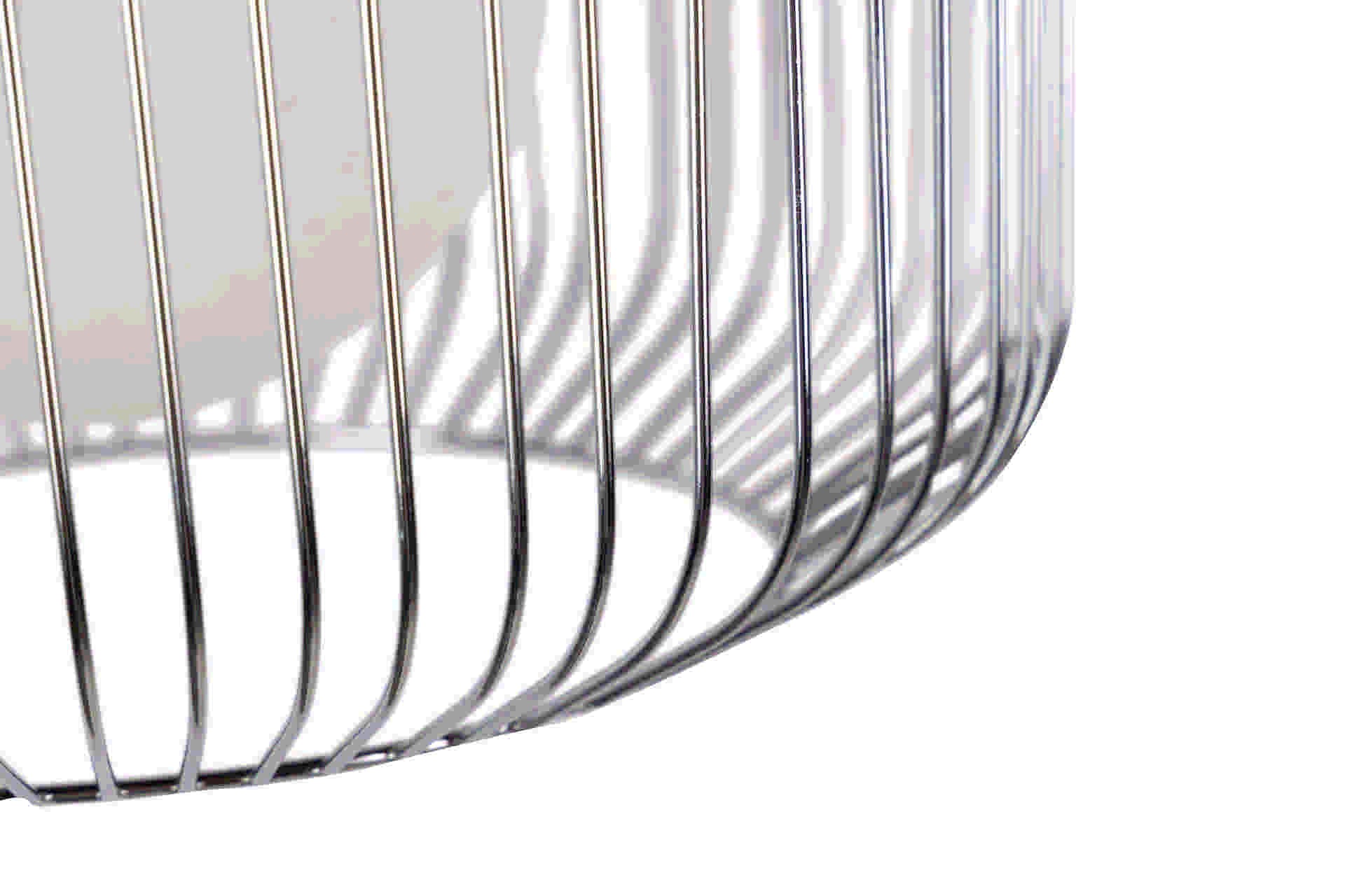 LAMPARA TECHO METAL PLATEADO BLANCO 38x38x23 CM