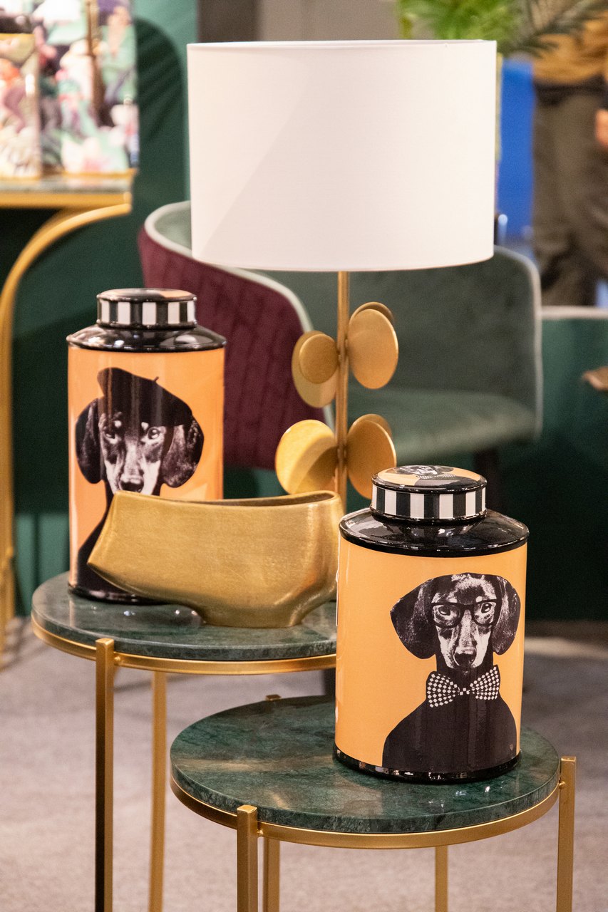 GOLDEN METAL TABLE LAMP 30x30x52 CM