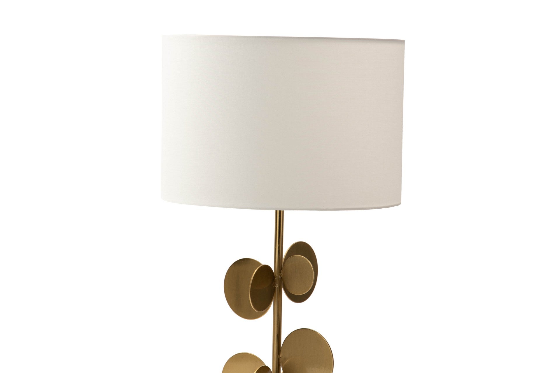 LAMPARA SOBREMESA METAL DORADO 30x30x52 CM