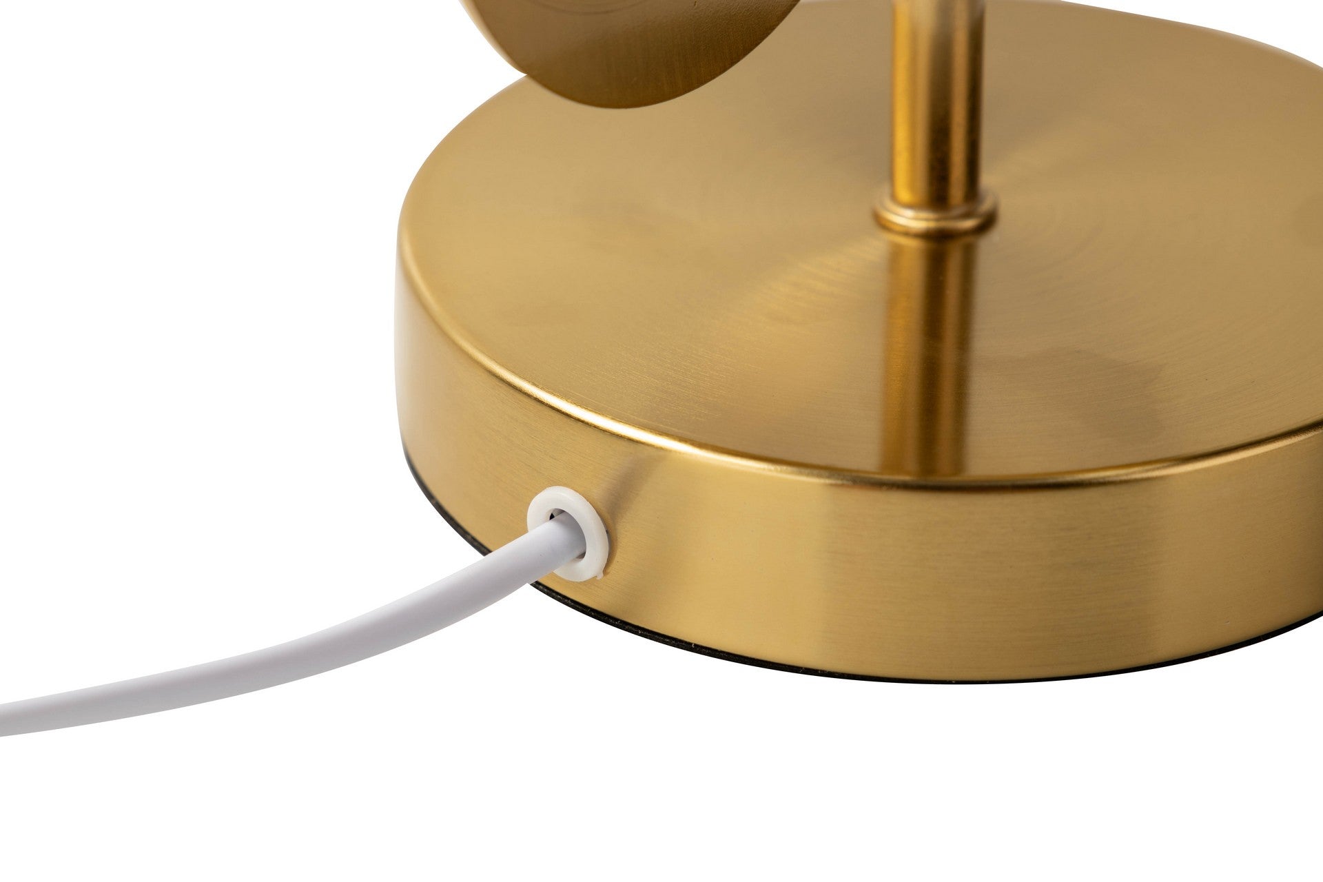 LAMPARA SOBREMESA METAL DORADO 30x30x52 CM