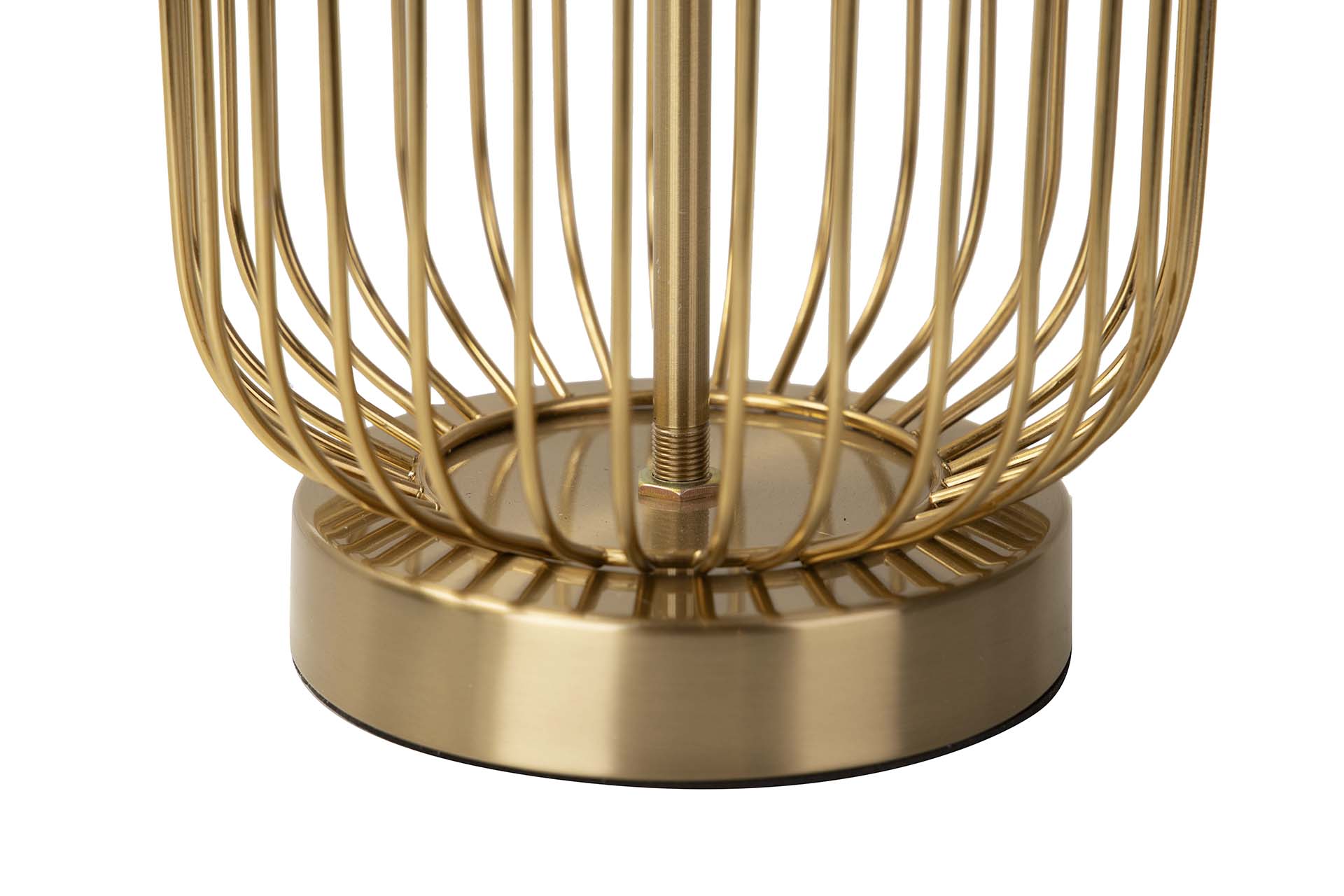 LAMPARA SOBREMESA METAL DORADO 31x31x58 CM